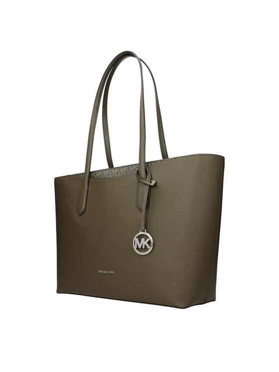 Michael Kors Michael Kors Torebka Green Fabric Shoulder Zielony