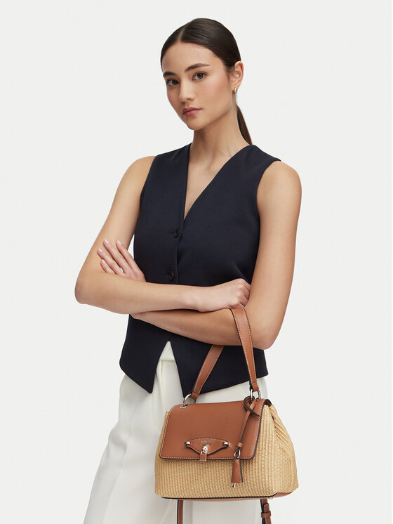 Guess Guess Rankinė Maggie Straw HWWG97 53190 Smėlio