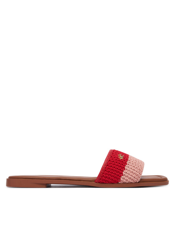 Tommy Hilfiger Şlapi Th Flat FW0FW09513 Roșu