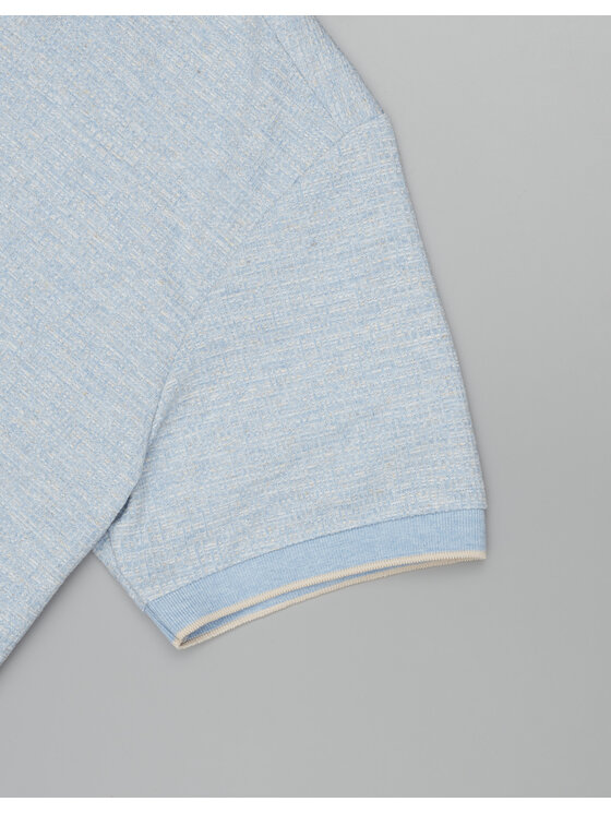 Borgio Borgio Polo leini_bl Niebieski Classic Fit