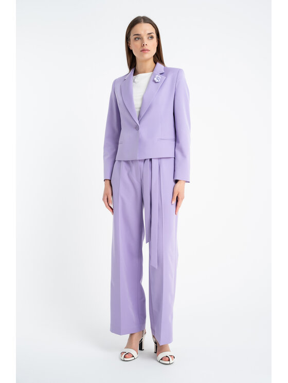 CLICK CLICK Σακάκι 71-0015 Μωβ Regular Fit