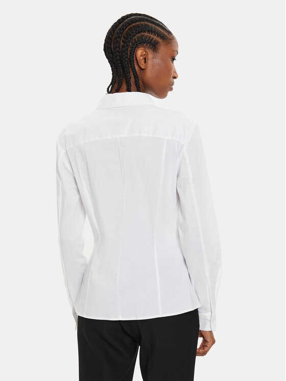 BOSS Boss Särk Bashinah 50499433 Valge Slim Fit