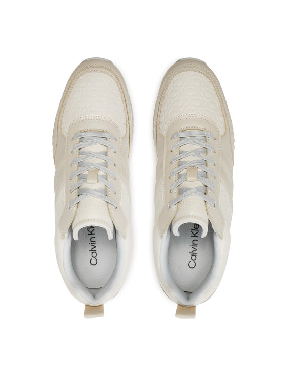 Calvin Klein Calvin Klein Снікерcи Runner Lace Up Saff Mono HW0HW02102 Бежевий