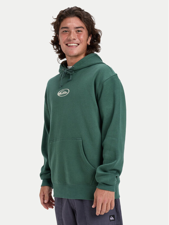 Quiksilver Quiksilver Mikina Salt Water Graphic EQYFT05126 Zelená Regular Fit