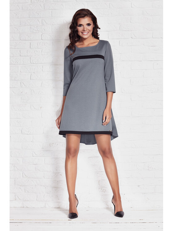 Infinite You Infinite You Vestito da giorno M030 Grigio Basic Fit