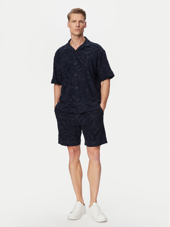 BOSS BOSS Polo Flower 50559204 Tamnoplava Regular Fit