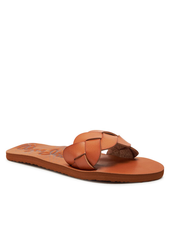 Pepe Jeans Pepe Jeans Natikači Bali Braided PLS70148 Rjava