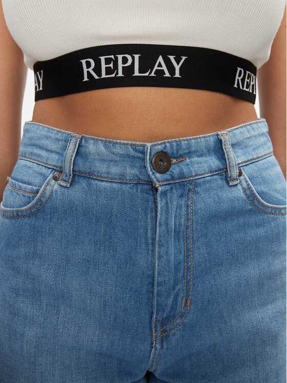 REPLAY Replay Top W3782C.000.23687P Ekrüüvärv Slim Fit