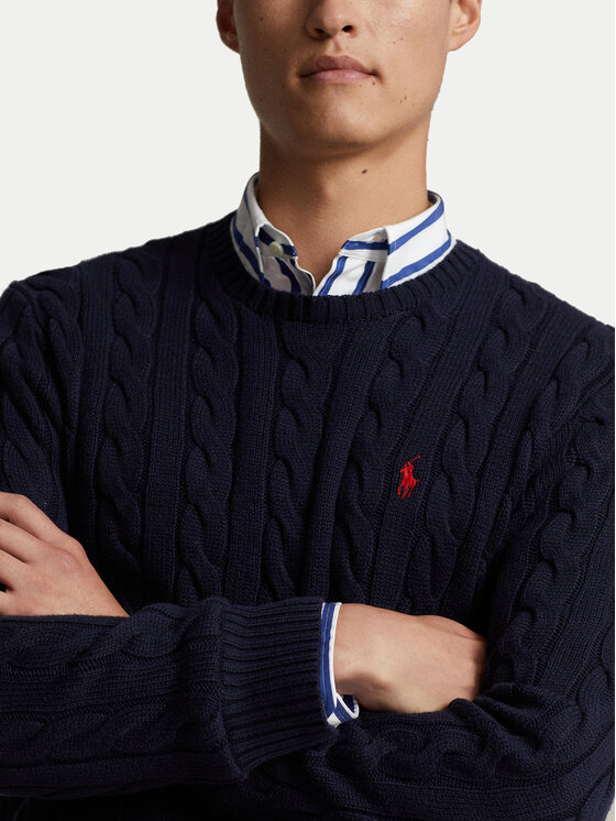 Polo Ralph Lauren Polo Ralph Lauren Pulover 710775885001 Mornarsko modra Regular Fit
