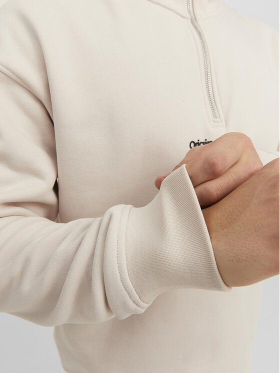 Jack&Jones Jack&Jones Majica dugih rukava Vesterbro 12241777 Bež Relaxed Fit