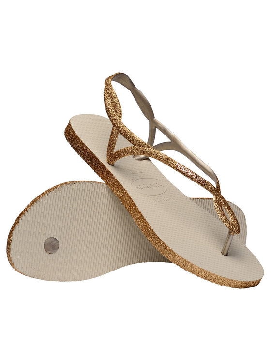 Havaianas Havaianas Σανδάλια HAVAIANAS Infradito Donna Hav. Luna Sparkle 4148065.0121 Beige Μπεζ