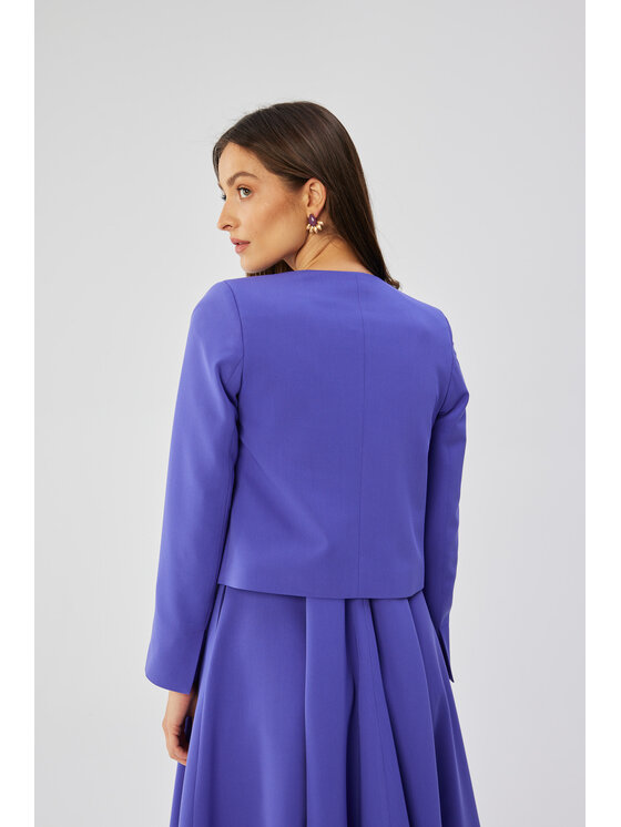 Stylove Stylove Marynarka S368 Fioletowy Comfortable Fit
