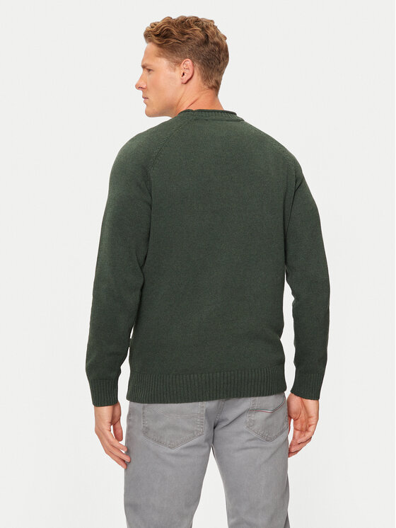 INDICODE INDICODE Sweter Santorino 35-718 Zielony Regular Fit