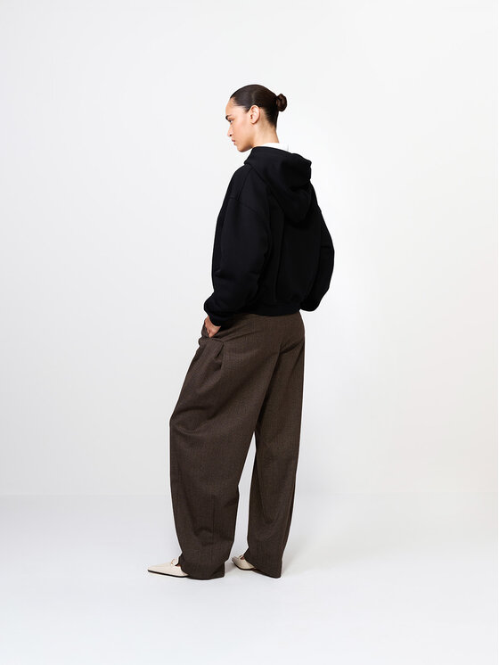 La Mania La Mania Felpa LUMA Nero Basic Fit