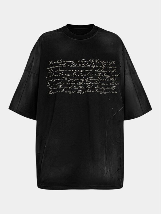 MADE BY SOCIETY MADE BY SOCIETY T-Shirt Tricou OLIVE SCHEMATIC - T17102 Czarny Basic Fit
