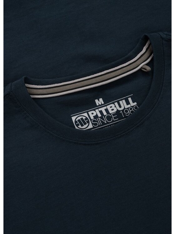 PITBULL PITBULL T-Shirt Koszulka Small Logo L Granatowy Regular Fit
