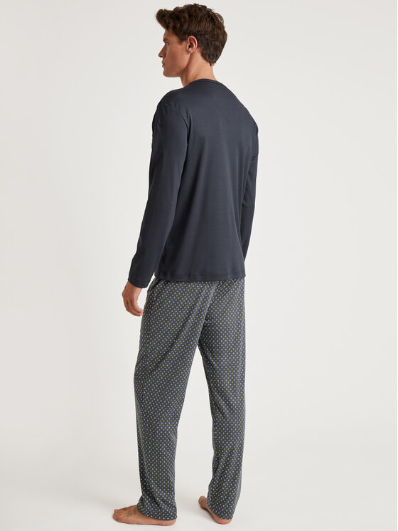 Calida Calida Pyžamo 42184 Sivá Regular Fit