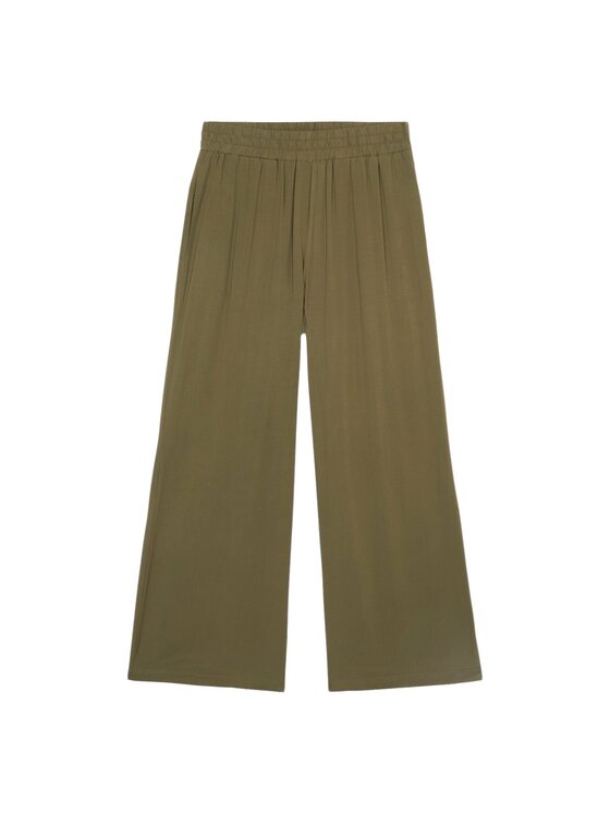 Oltre Oltre Pantaloni di tessuto P262J002325N035 Verde A-Line Fit