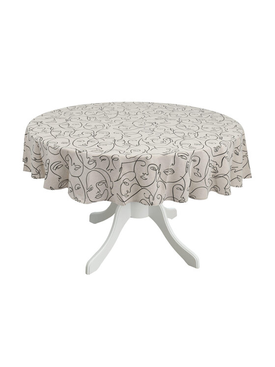 Roseberry Home Roseberry Home Obrus z abstrakcyjnym wzorem Venus Beżowy