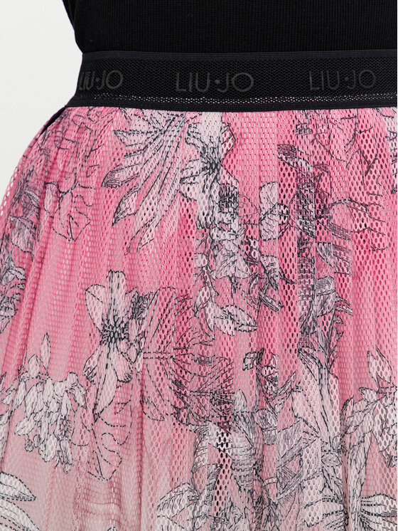 Liu Jo Liu Jo Fustă plisată TA4228 J4660 Roz Regular Fit