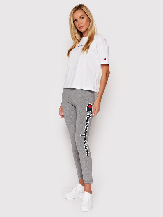 T-shirt Script Logo 114474 Bianco Regular Fit