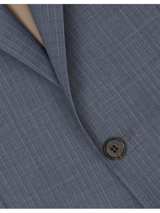 Borgio Borgio Marynarka levone Niebieski Slim Fit