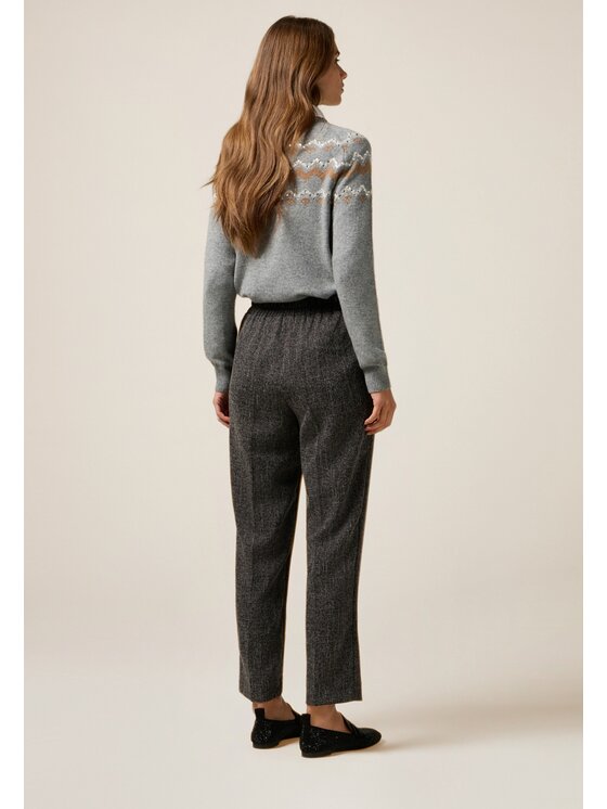 Oltre Oltre Pantaloni di tessuto P00IJ002423N033 Grigio Boy Fit