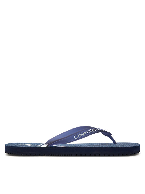 Flip flop Calvin Klein Jeans Beach Sandal Glossy YM0YM00952 Bleumarin