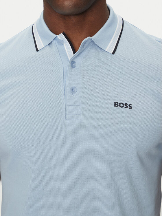 BOSS BOSS Polo majica Paddy 50469055 Svetlo modra Regular Fit