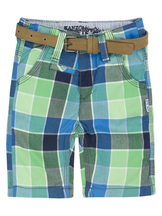 Kanz Kanz Szorty materiałowe 1633555-0002 Zielony Basic Fit