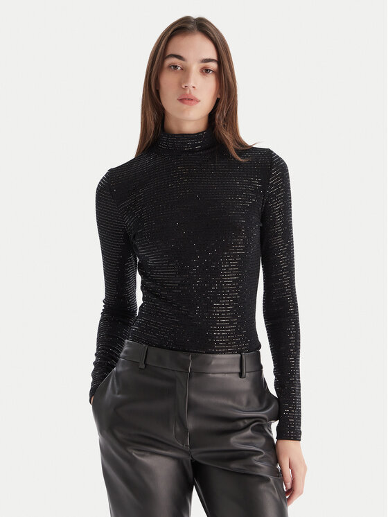 HUGO HUGO Bluză Drisila 50547367 Negru Regular Fit