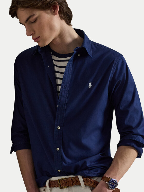 Polo Ralph Lauren Polo Ralph Lauren Košile 710B20512006 Tmavomodrá Custom Fit