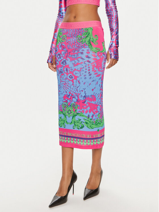 Versace Jeans Couture Versace Jeans Couture Спідниця-олівець 76HAE8P7 Голубий Slim Fit