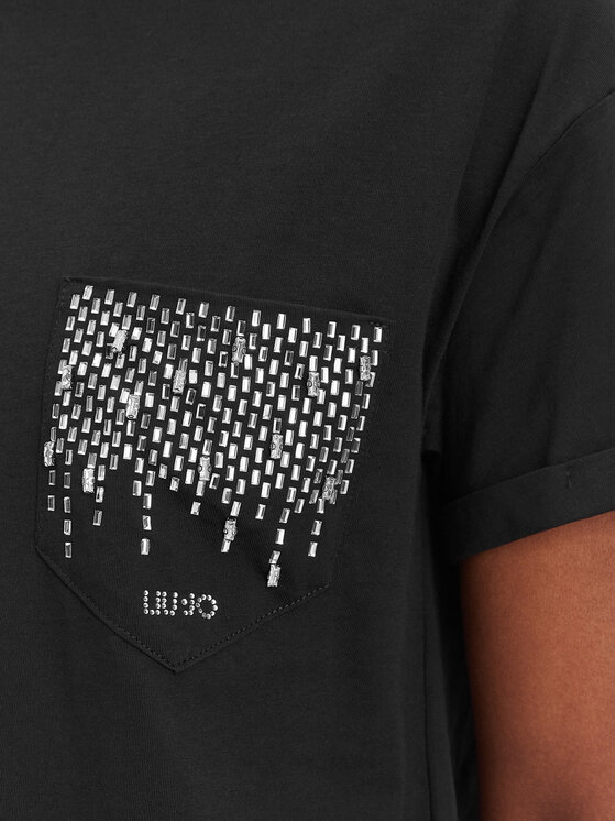 Liu Jo Liu Jo T-Shirt WA6372 JS923 Czarny Regular Fit