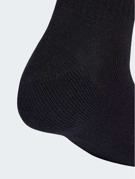 adidas adidas Skarpety długie LINEAR CUSHIONED CREW SOCK 10 PAIR PACK Czarny