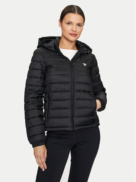 Guess Jeans Guess Jeans Daunenjacke W4YL00 WG922 Schwarz Regular Fit