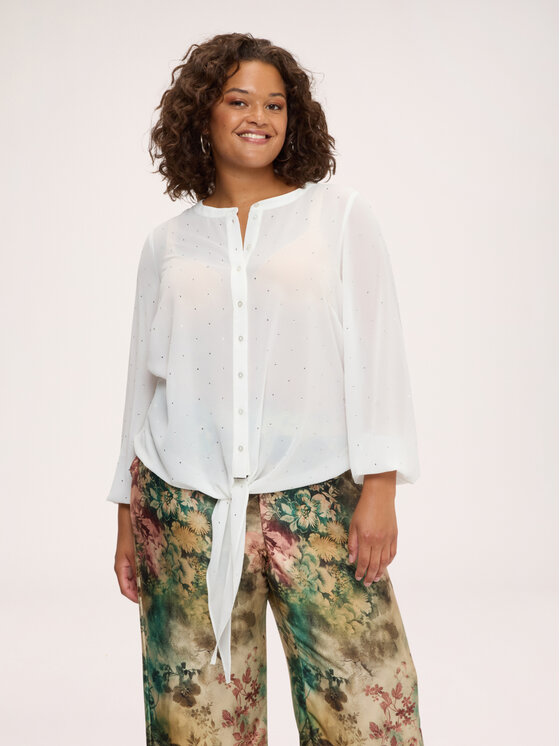 Fiorella Rubino Fiorella Rubino Koszula 5070T001549N011 Biały Regular Fit