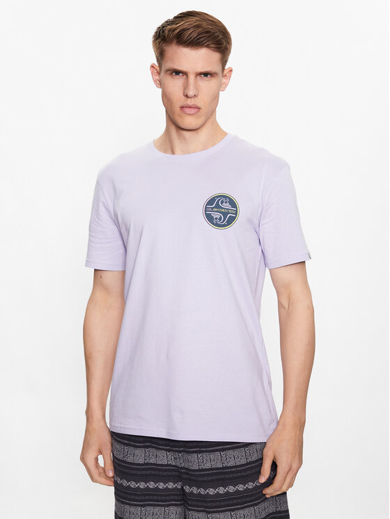 Quiksilver Quiksilver T-shirt Core Bubble EQYZT07232 Ljubičasta Regular Fit