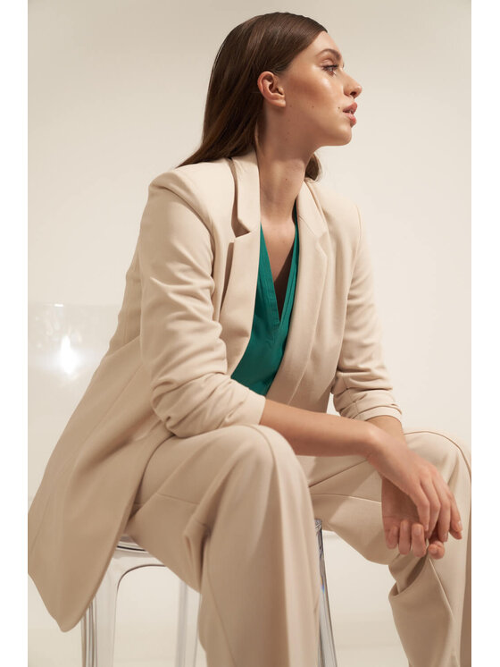 NIFE NIFE Marynarka Z58 Beżowy Blazer Fit