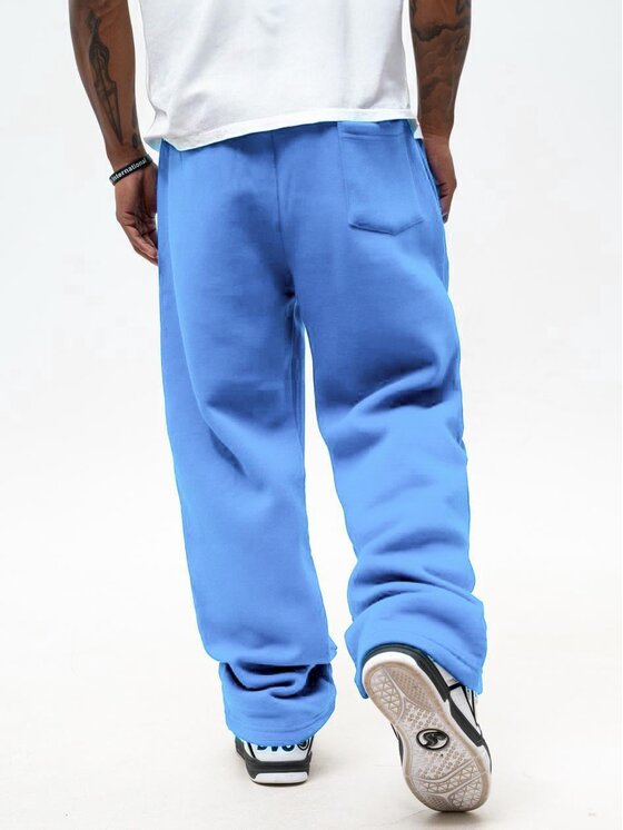 Jigga Wear Jigga Wear Spodnie dresowe Szerokie Błękitne 132227 Niebieski jasny Baggy Fit