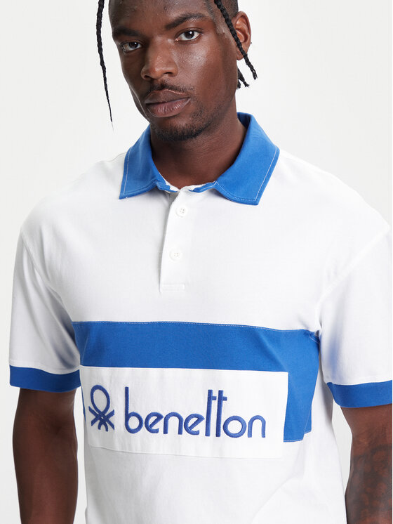 United Colors Of Benetton United Colors Of Benetton Polo 3MCYU301U Bijela Regular Fit