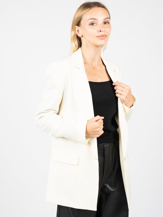 Silvian Heach Silvian Heach Marynarka PGA22189GC | Kaluk Biały Regular Fit