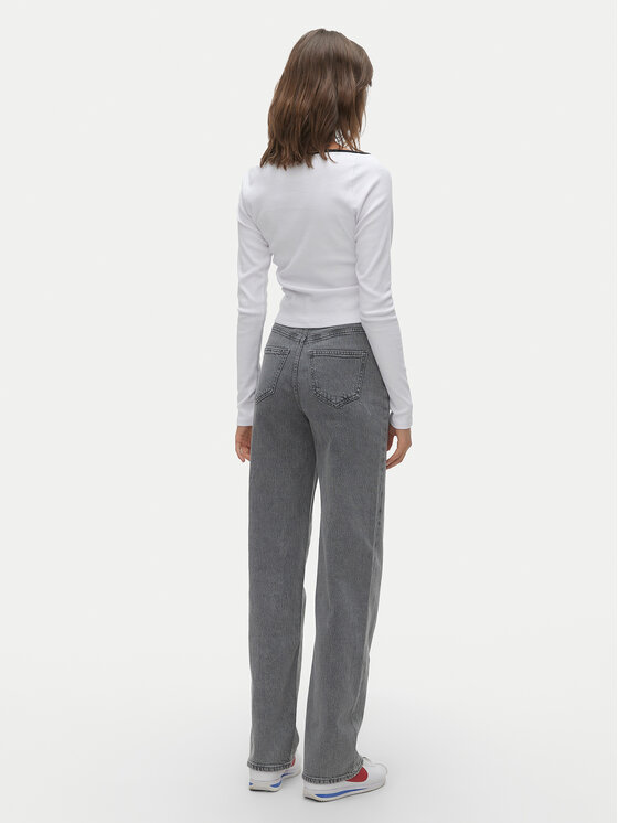 Vero Moda Vero Moda Jeansy Tessa 10287304 Šedá Wide Leg