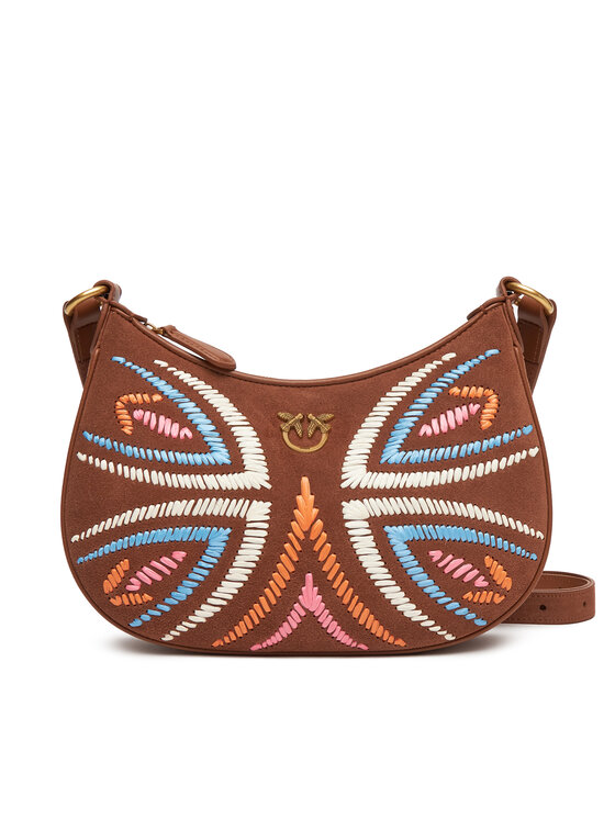 PINKO PINKO Ročna torba Half Moon Mini Fl PE 25 PLTT 102790 A2IW Rjava