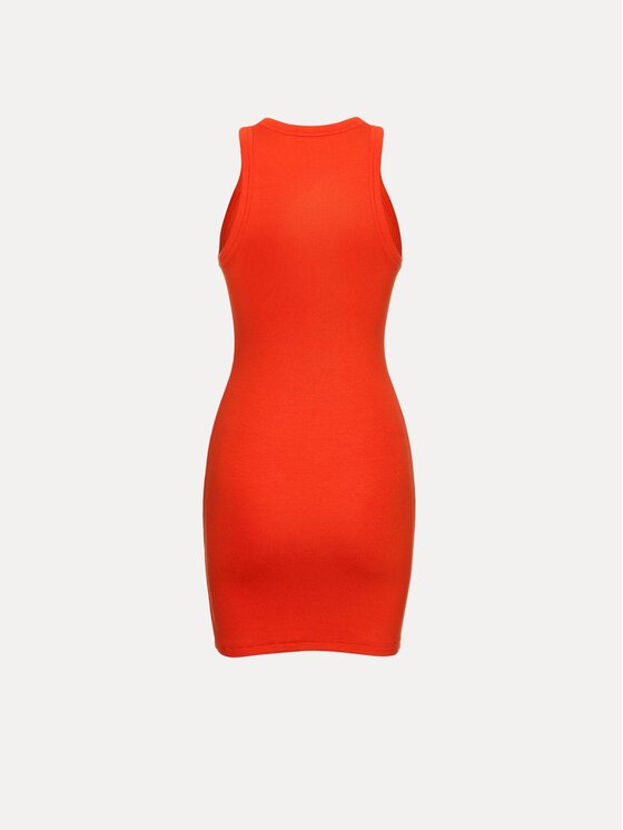 La Mania La Mania Sukienka letnia CARLOTTA Czerwony Basic Fit