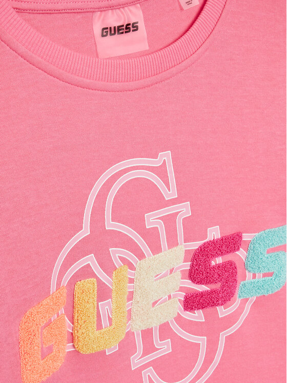 Guess Guess Sweatshirt J3GQ08 FL04P Rosa Regular Fit
