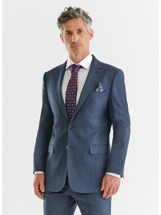 Pako Lorente Pako Lorente Marynarka P23WF-3G-004 Granatowy Slim Fit