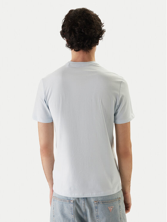 Guess Guess Majica M6GI11 K2992 Svetlo modra Slim Fit