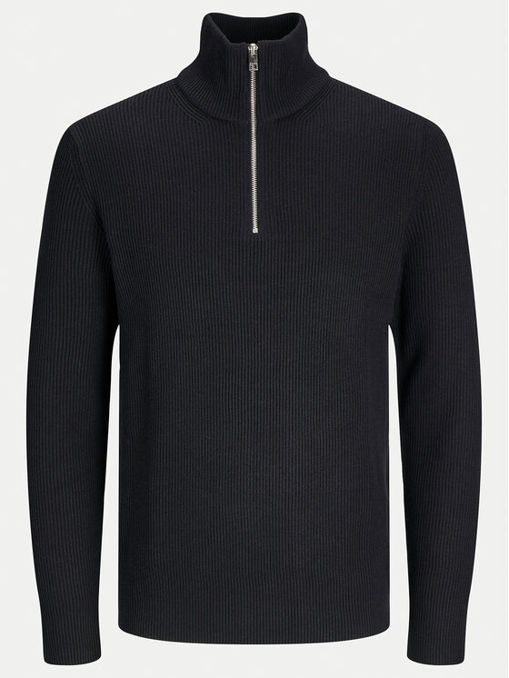Jack&Jones Jack&Jones Džemper Perfect 12257773 Crna Regular Fit