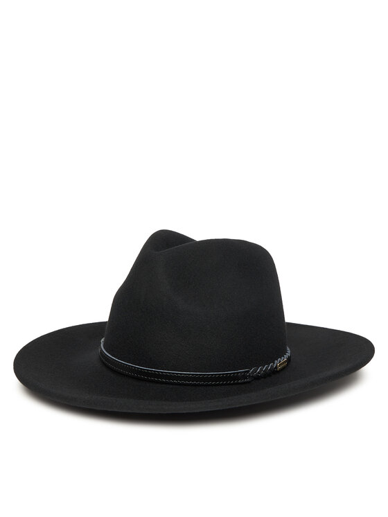 Barbour Barbour Klobouk Tack Fedora LHA0217BK91 Černá